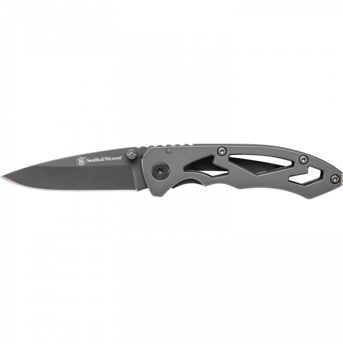 Smith & Wesson S and W CK400 Folder 2.25 in Gray Blade Stainless Handle - $15.29 at Everest