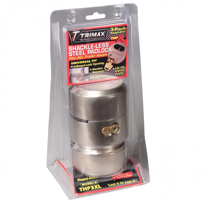 Trimax Trimax THP3XL Hockey-Puck Shackle Trailer Door Lock-3 Pack - $93.49 at Everest