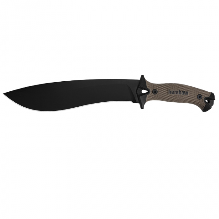 Kershaw Kershaw Camp Knife 10.0 in Black Plain Tan Polymer Handle - $87.99 at Everest