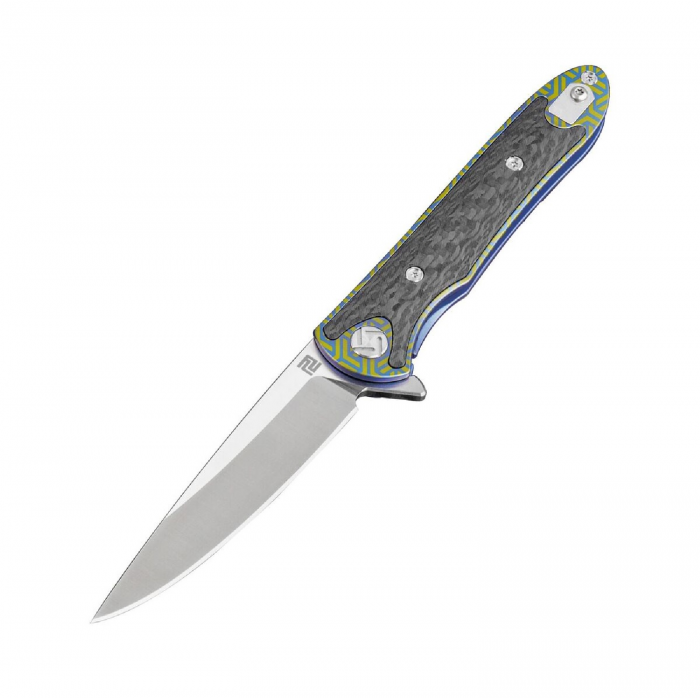 Artisan Cutlery Artisan Shark Folder 3.94 in Fancy Green Titanium Hndl S35VN - $224.45 at Everest