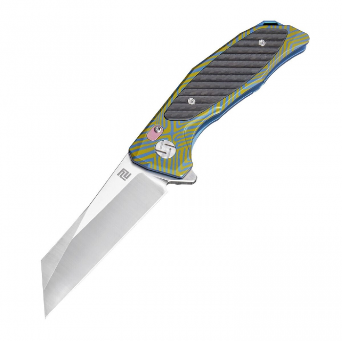 Artisan Cutlery Artisan Megahawk Folder 3.62 in Fancy Blue Titanium S35VN - $224.45 at Everest