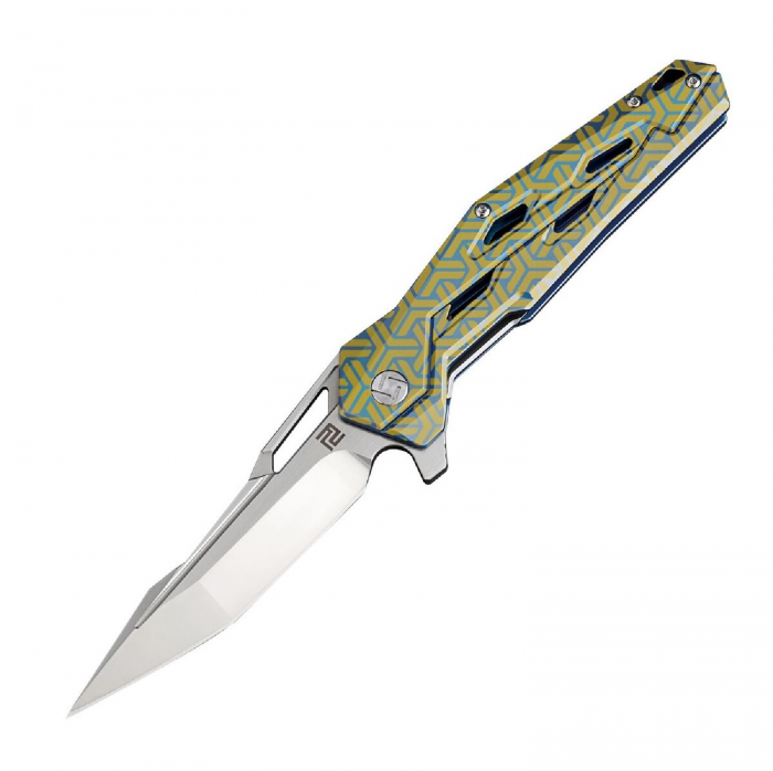 Artisan Cutlery Artisan Bombardier Folder 3.54in Fancy Green Titanium S35VN - $236.59 at Everest