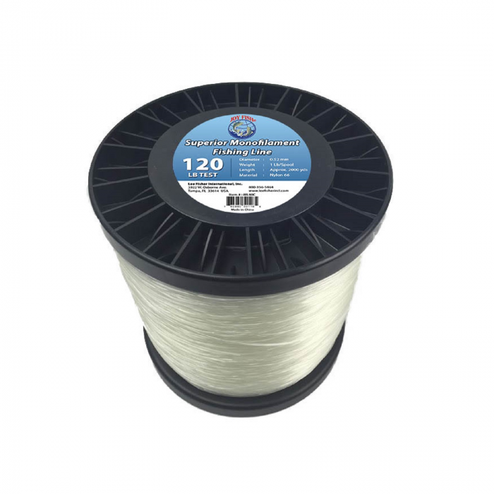 Lee Fisher Joy Fish 5 Lb Spool Monofilament Fishing Line-120Lb Clear - $120.61 at Everest