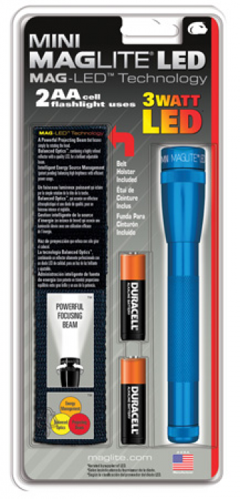 Maglite 2 Cell AA Mini Flashlight Gray SP2209H