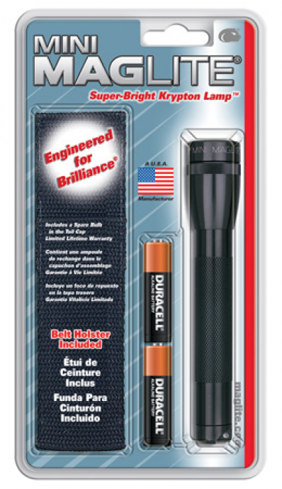 Maglite Maglite Mini 2-Cell AA Flashlight with Holster Black - $15.29 at Everest