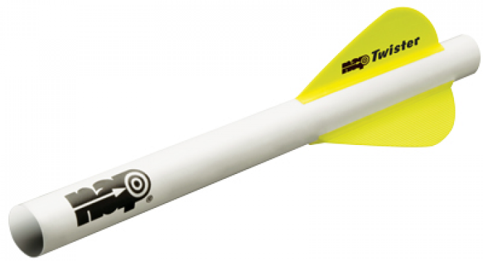 New Archery Quikfletch Twister 2 In. 6Pk  Wht/Grn