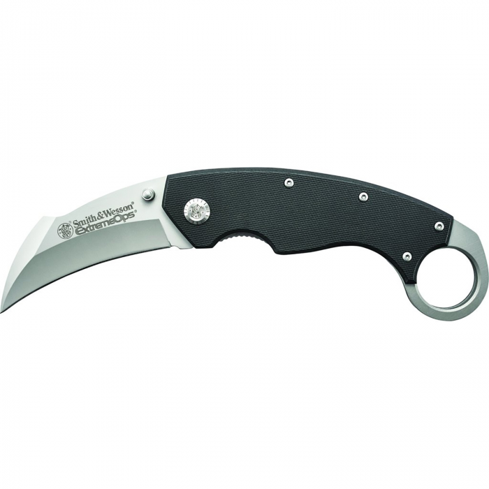 Smith & Wesson SW Extreme Ops Karambit Folder 3.0 in BB Blade G-10 Handle - $23.79 at Everest