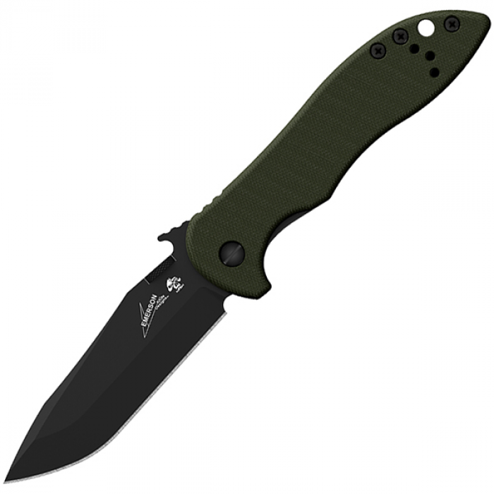 Kershaw Kershaw Emerson CQC-5K Folder 3.0 in Black Plain Green G-10 - $58.64 at Everest