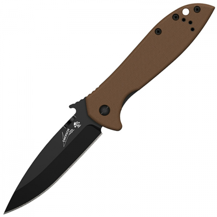 Kershaw Kershaw Emerson CQC-4K Folder 3.25 in Black Plain Tan G-10 - $66.99 at Everest