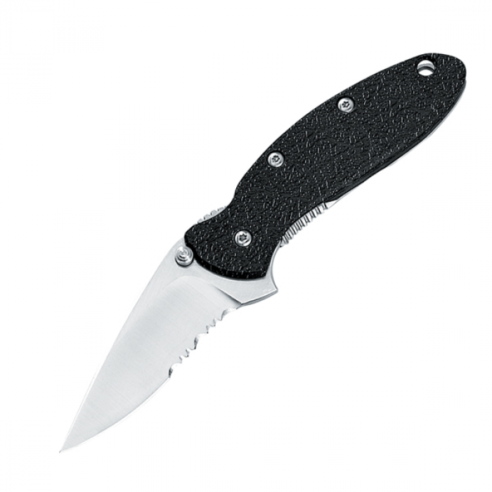 Kershaw Kershaw Scallion Assisted 2.5 in Bead Blast Combo GFN Handle - $79.99 at Everest