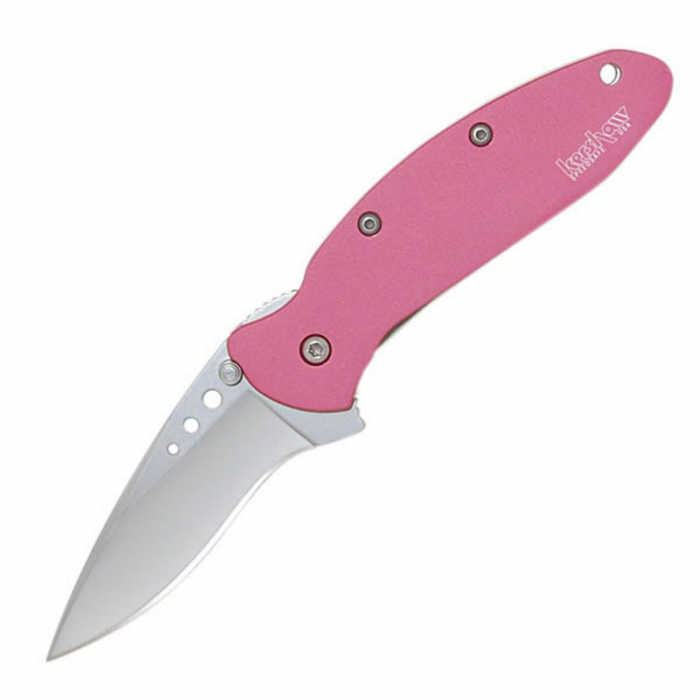 Kershaw Kershaw Chive Assisted 1.94in Bead Blast Plain Pink Aluminum - $72.24 at Everest