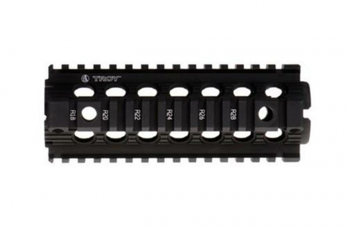 Troy Industries 7 MRF CAR/M4 Drop-In Battle Rail 2-Piece Quad Rail Handguard Carbine Length AR-15 Black - $161.00 at Everest