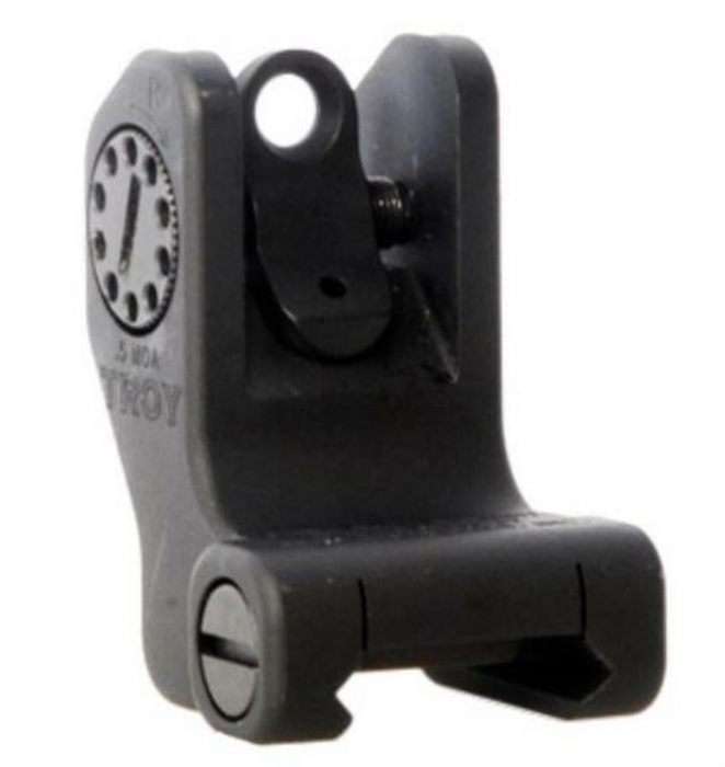 Troy Industries Detachable Fixed Rear Battle Sight AR-15 Flat-Top Aluminum Black - $69.00 at Everest