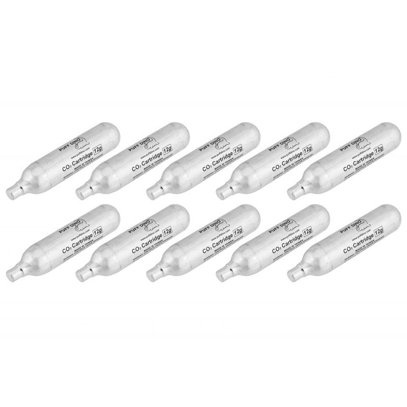 Puff Dino Airsoft Premium 12g CO2 Cartridge - For ALL AIRSOFT CO2 GUNS - 10 PACK