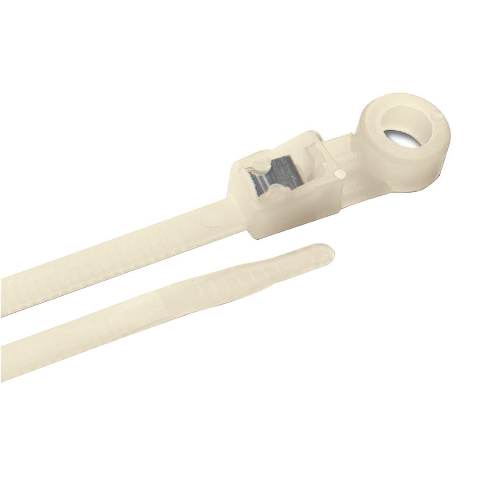 Ancor Mounting Self-Cutting Cable Ties - 14 - Natrual - 50-Pack