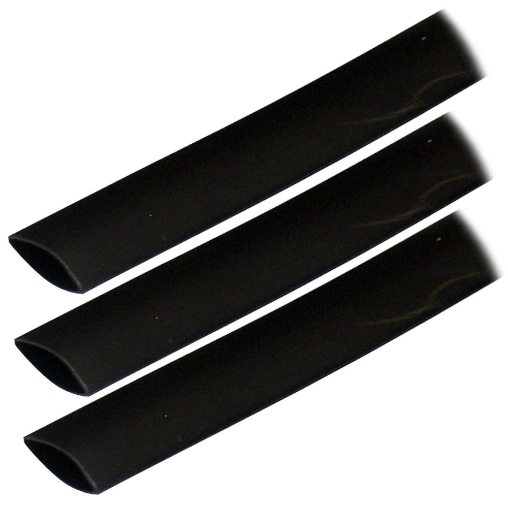 Ancor Adhesive Lined Heat Shrink Tubing (ALT) - 3/4 x 3 - 3-Pack - Black