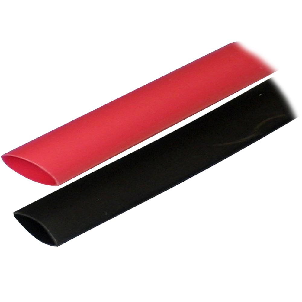 Ancor Adhesive Lined Heat Shrink Tubing (ALT) - 3/4 x 3 - 2-Pack - Black/Red