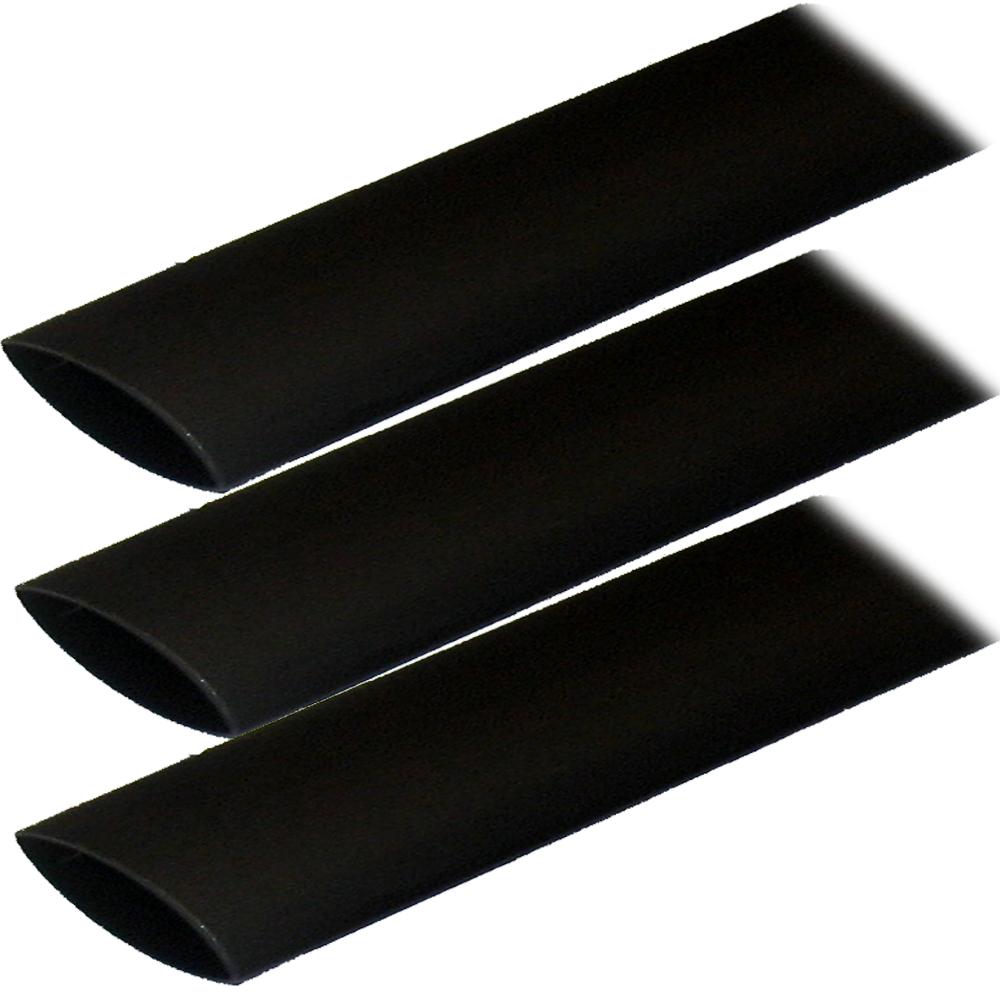 Ancor Adhesive Lined Heat Shrink Tubing (ALT) - 1 x 3 - 3-Pack - Black
