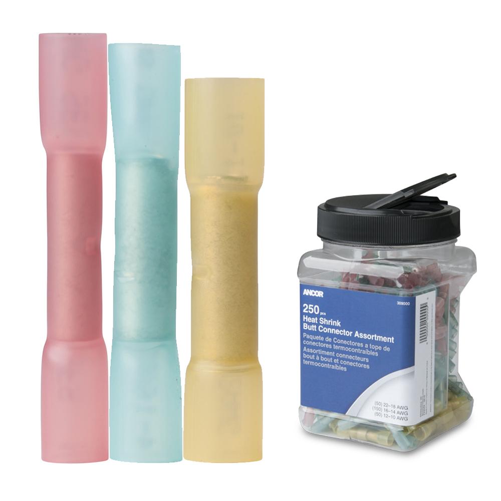 Everest Ancor Heat Shrink Butt Connector Multi-Pack - 250-Piece - Jar - $111.27 at Everest