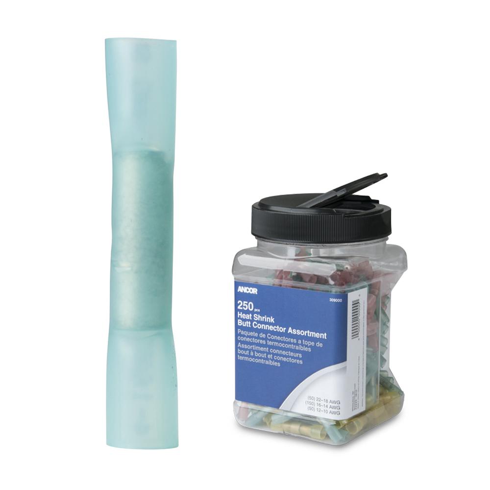 Everest Ancor 16-14 AWG Heat Shrink Butt Connector - 250-Pieces - Jar - $102.71 at Everest