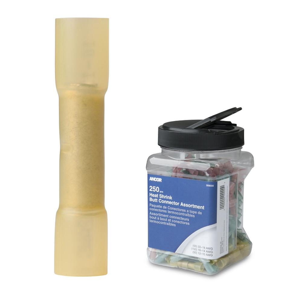 Everest Ancor 12-10 AWG Heat Shrink Butt Connector - 250-Pieces - Jar - $132.67 at Everest