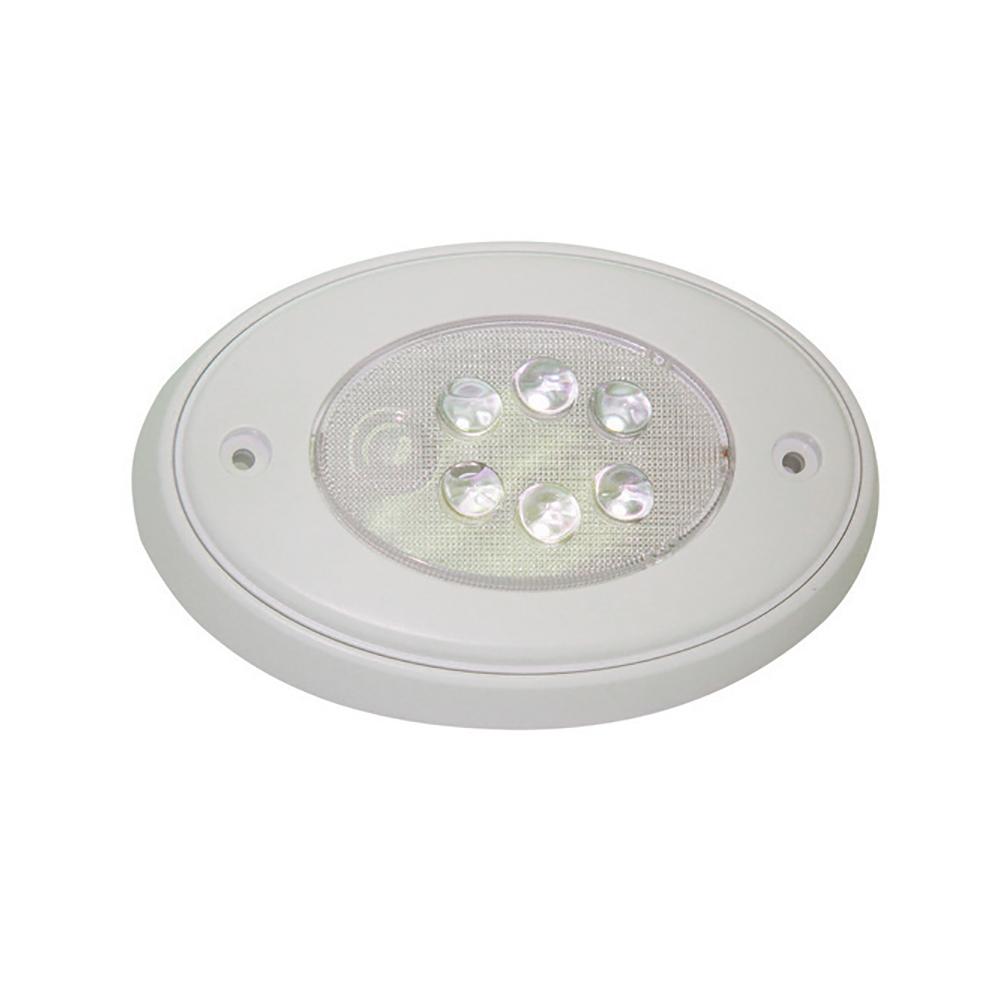 Aqua Signal Vienna Oval LED Multipurpose Light - Surface Mount Push Light - White