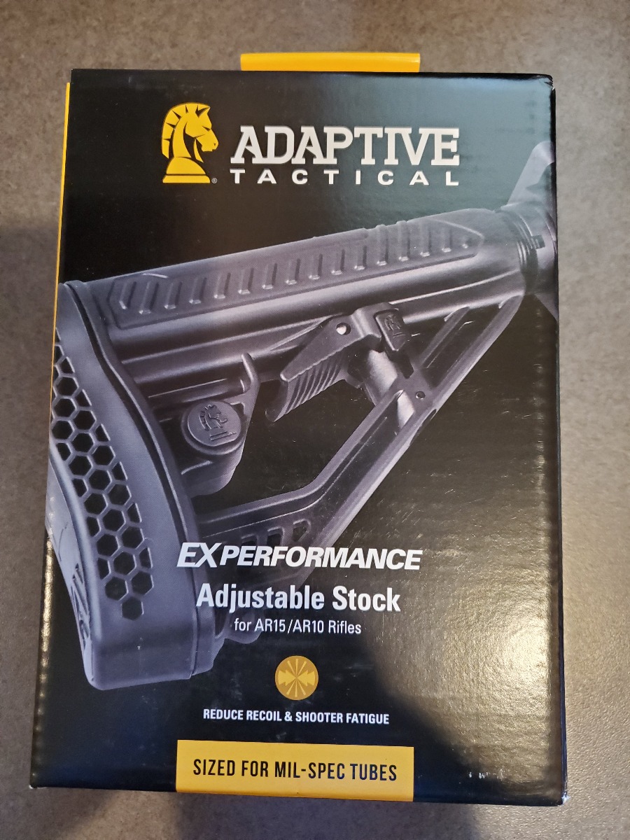Everest Adaptive Tactical, EX Performance Stock, Fits AR Rifles, Black Finish - $42.99 at Everest