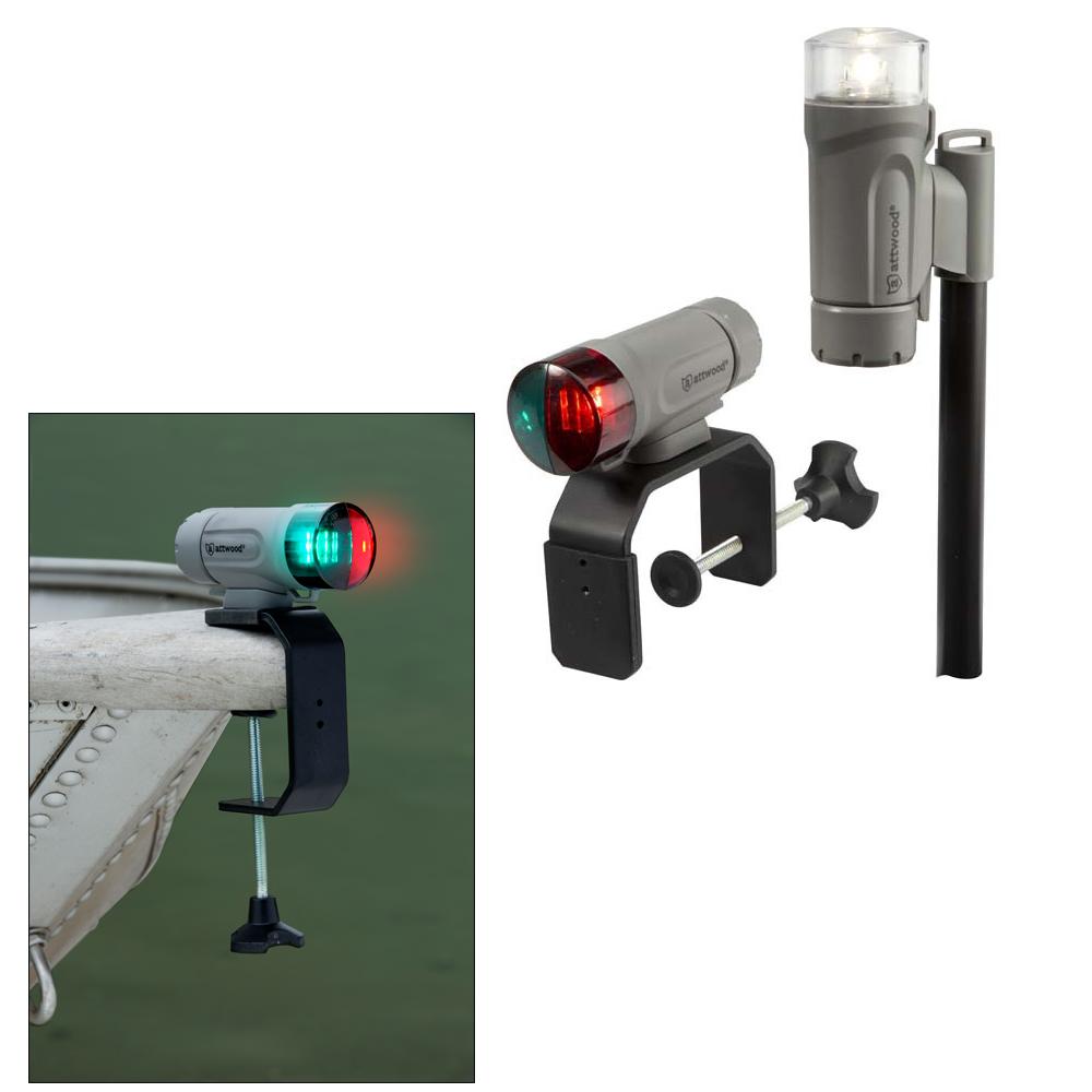 Everest Attwood PaddleSport Portable Navigation Light Kit - C-Clamp, Screw Down or Adhesive Pad - Gray - $45.96 at Everest