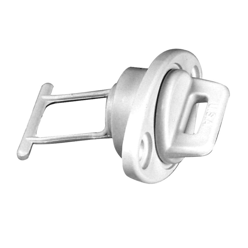 Beckson 1 Drain Plug Screw Type w/Gasket - White