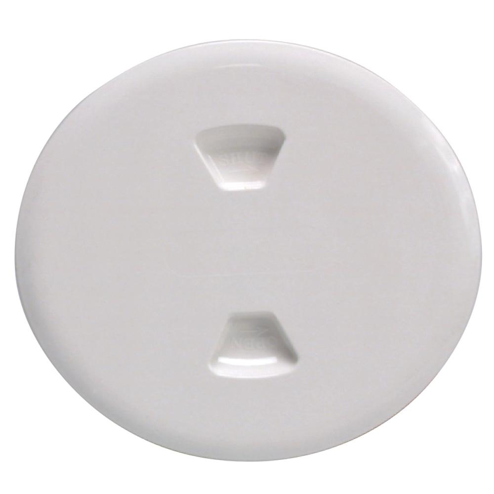 Beckson 5 Twist-Out Deck Plate - White