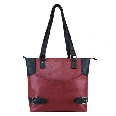 Everest Vism By Ncstar Concealed Carry Satchel Small- Black W/ Burgundy - $41.72 at Everest