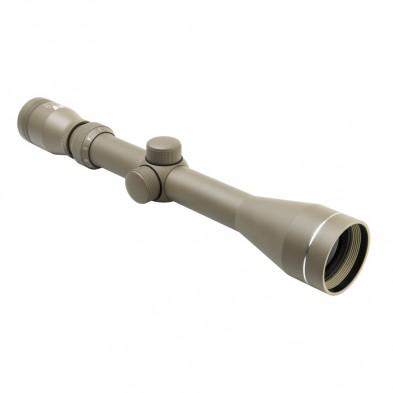 Shooter I Series 3-9X40 Tan Scope/Blue Lens Weaver Rings