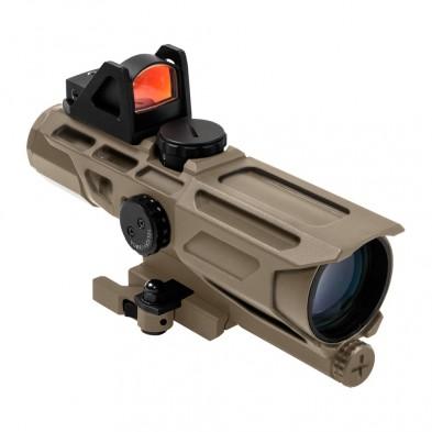 Everest Ultimate Sighting System Gen 3/Red Micro Dot/Mil Dot Ret/Red & Blue Ill/Red & Blue Ill/Green Lens/Tan - $194.73 at Everest