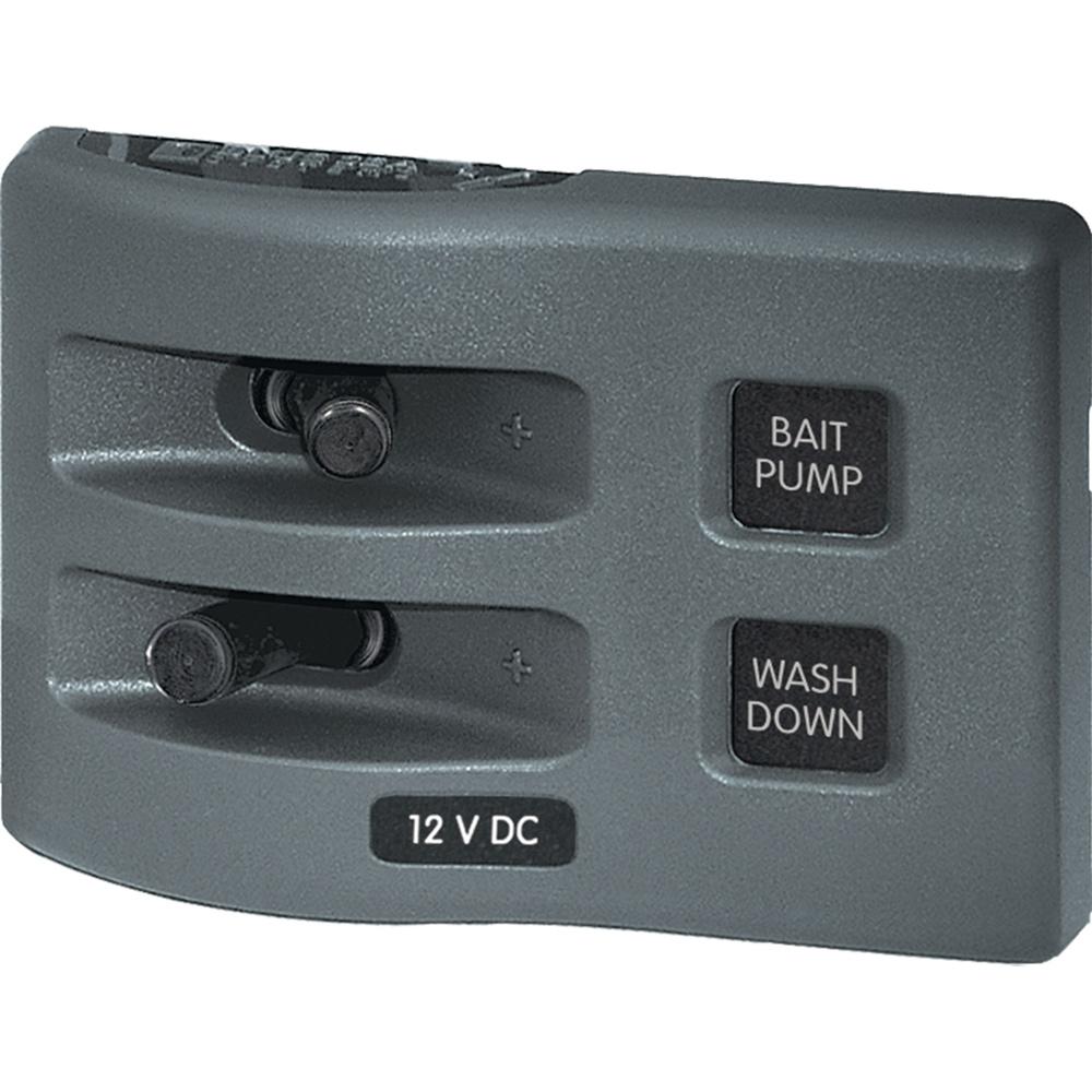 Blue Sea 4303 WeatherDeck(R) 12V DC Waterproof Switch Panel - 2 Position