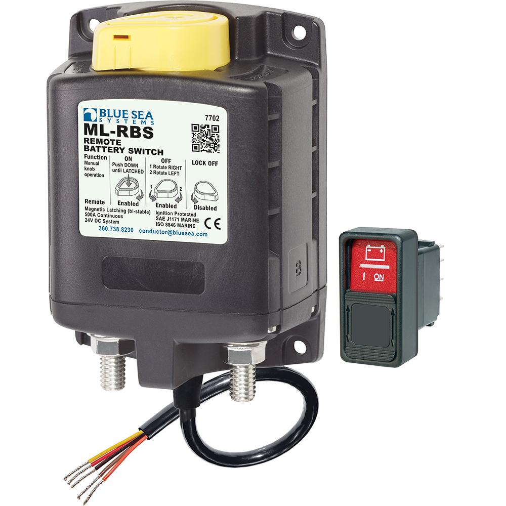 Everest Blue Sea 7702 ML-Series Remote Battery Switch w/Manual Control 24V DC - $270.70 at Everest