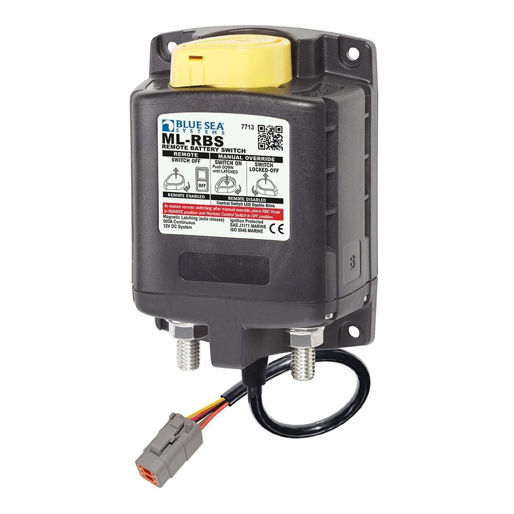 Everest Blue Sea 7713100 ML-RBS Remote Battery Switch w/Manual Control Auto Release & Deutsch Connector - 12V - $326.34 at Everest