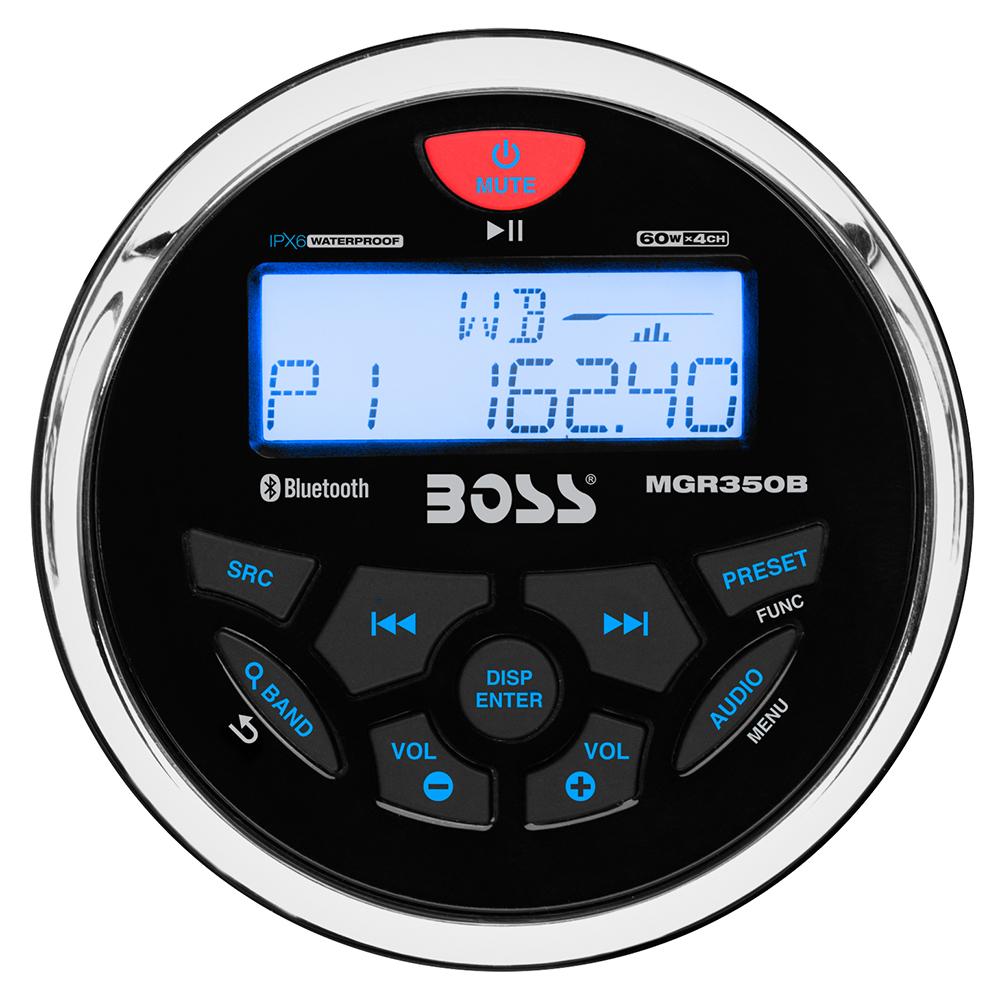 Everest Boss Audio MGR350B Marine Gauge Style Radio - MP3/CD/AM/FM/RDS Receiver - $191.53 at Everest