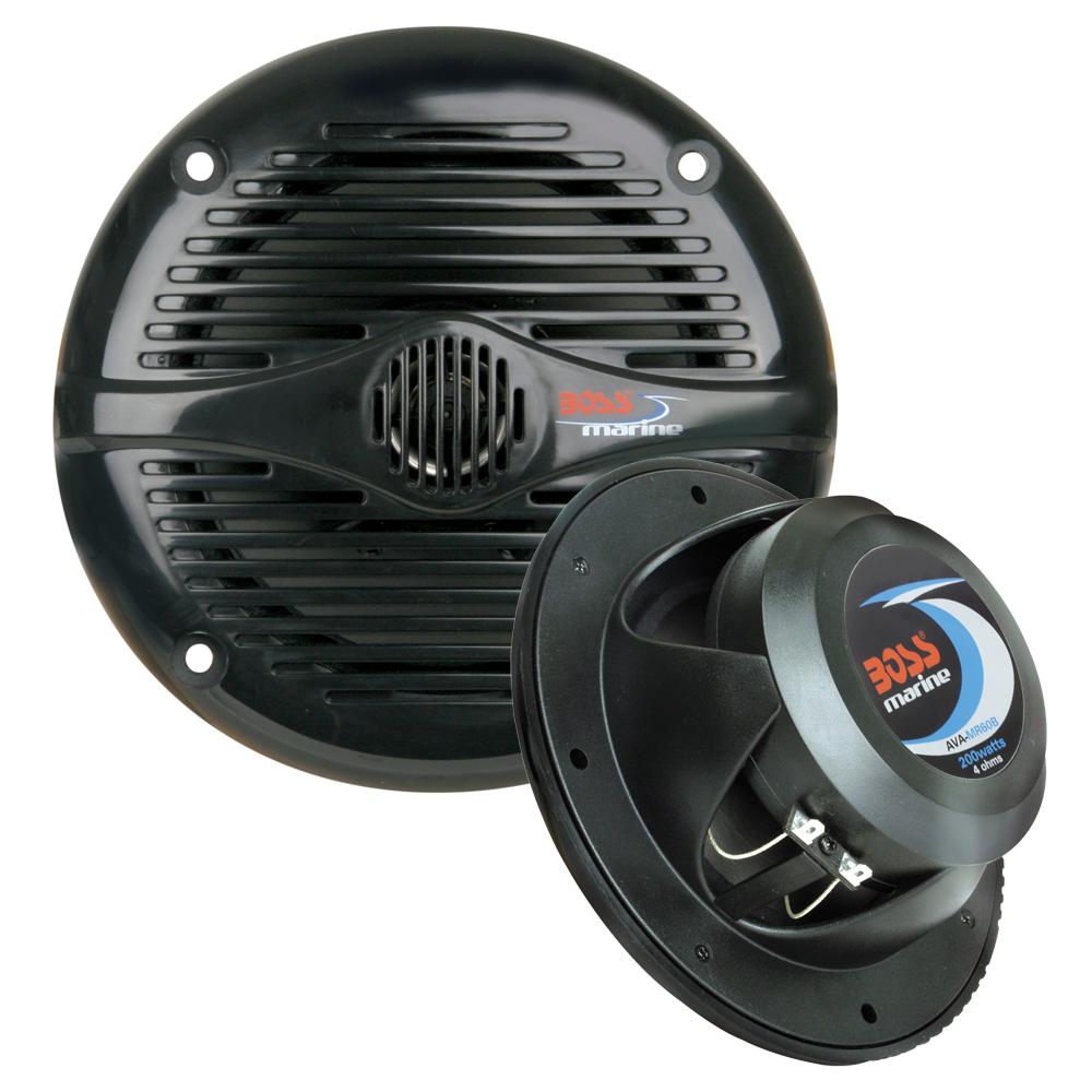 Boss Audio MR50B 5.25 Round Marine Speakers - (Pair) Black