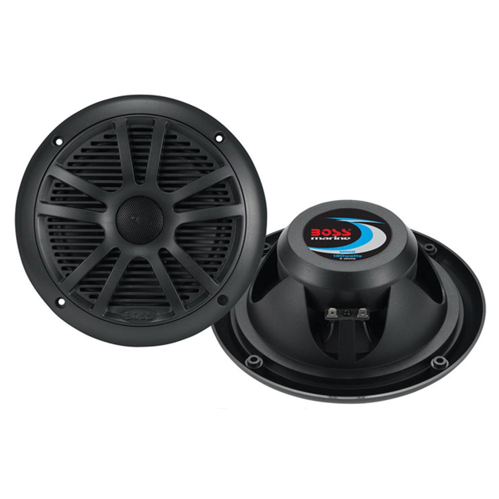 Boss Audio MR6B 6.5 Dual Cone Marine Coaxial Speaker (Pair) - 180W - Black