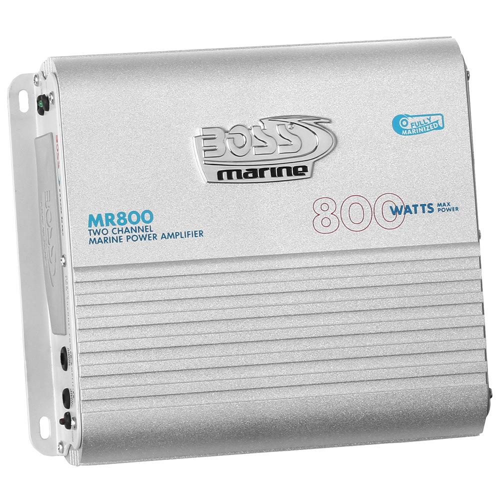 Boss Audio MR800 Marine Power Amplifier 2-Channel MOSFET Bridgeable