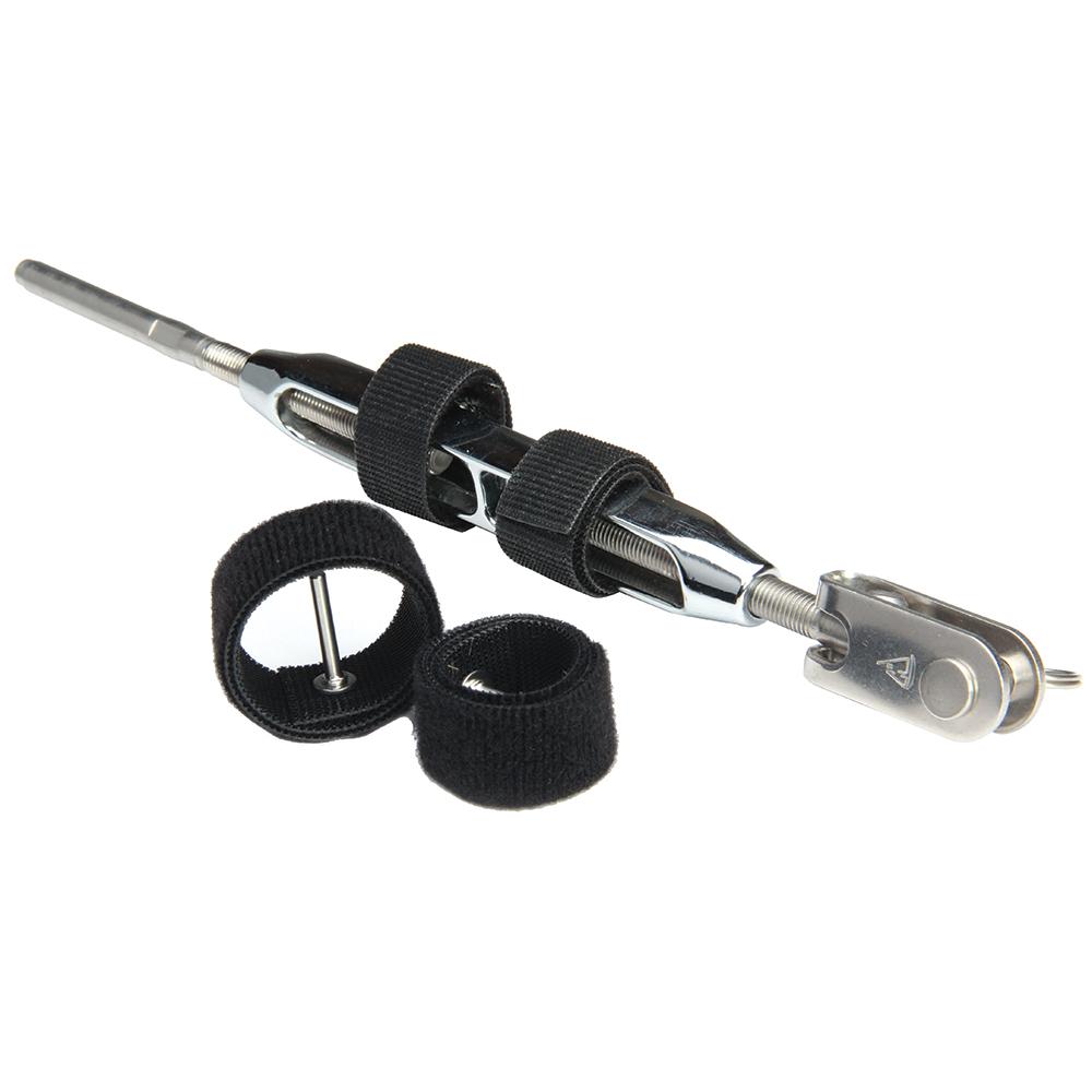 C. Sherman Johnson Wrap Pins Hook & Loop Pin Locking Devices f/Open Body Turnbuckles 5/16 & 3/8 - 2-Pack