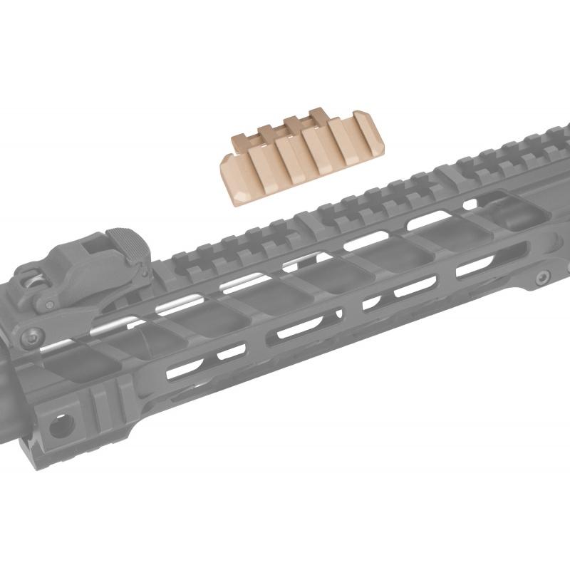 Everest Lancer Tactical Airsoft One O' Clock 5 Slot Rail Panel - DARK EARTH - $8.55 at Everest