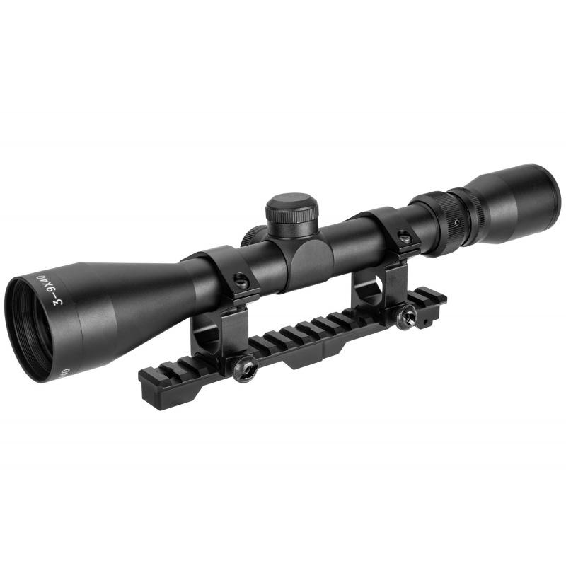 Double Bell 3-9X40 Rifle Scope w/ Mount for Kar 98k WWII Rifle - BLACK