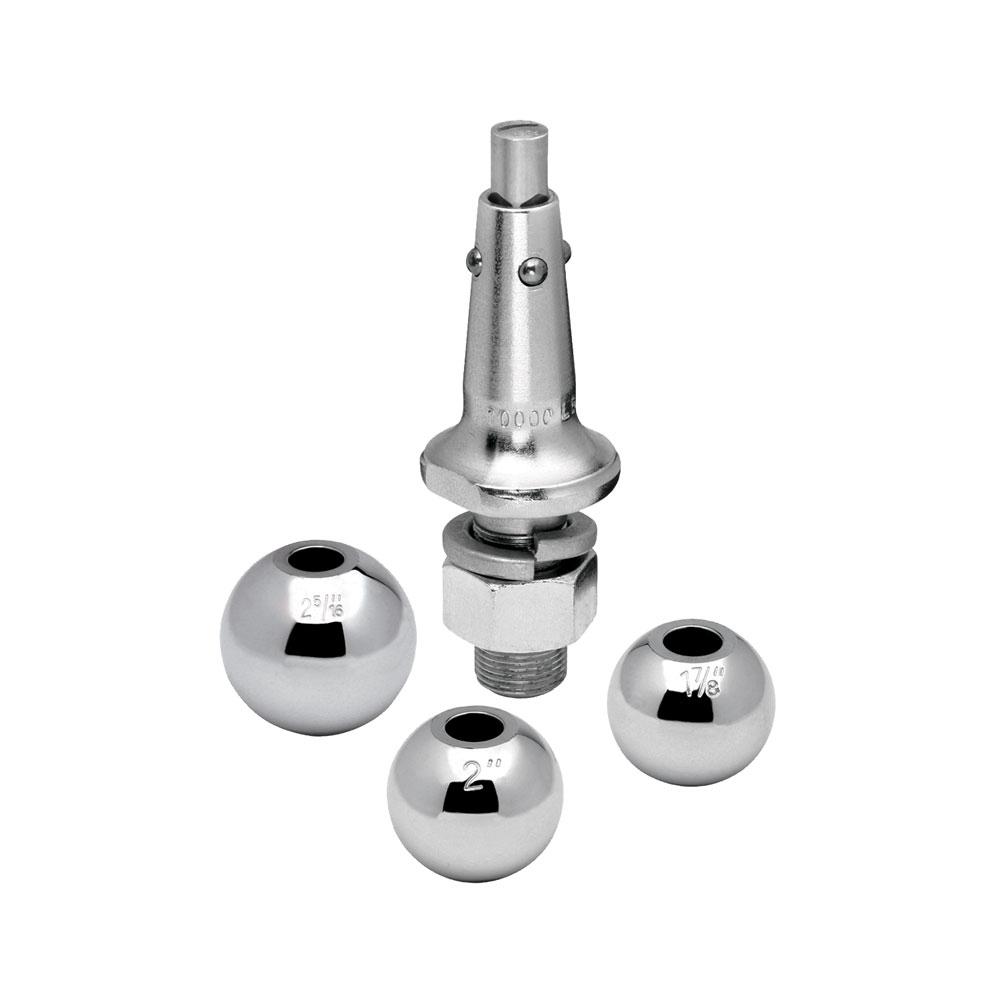 Draw-Tite Interchangeable Hitch Ball w/ 1 Shank - 1-7/8, 2, 2-5/16 Balls