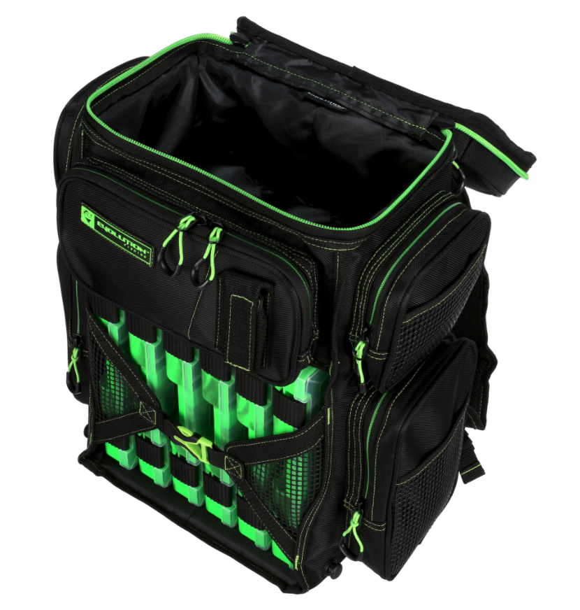 Everest Evolution Fishing Drift Series 3600 Tackle Backpack - Green - $119.99 at Everest