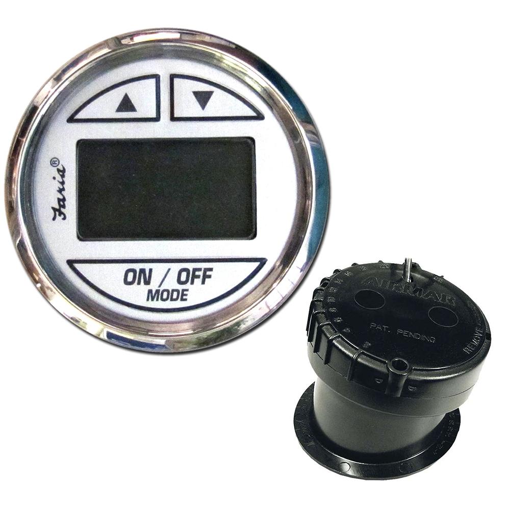 Everest Faria 2 Depth Sounder w/In-Hull Transducer - Chesapeake White - Stainless Steel Bezel - $190.44 at Everest