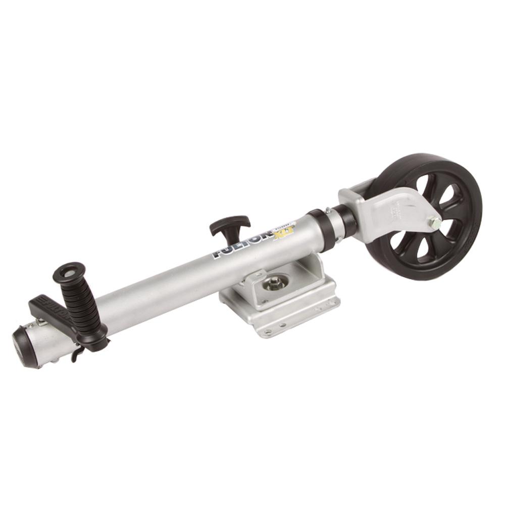 Fulton XLT 1500 lbs. Swing Away Bolt-On Jack w/12 Travel & 8 Poly Wheel - Sharkskin Finish