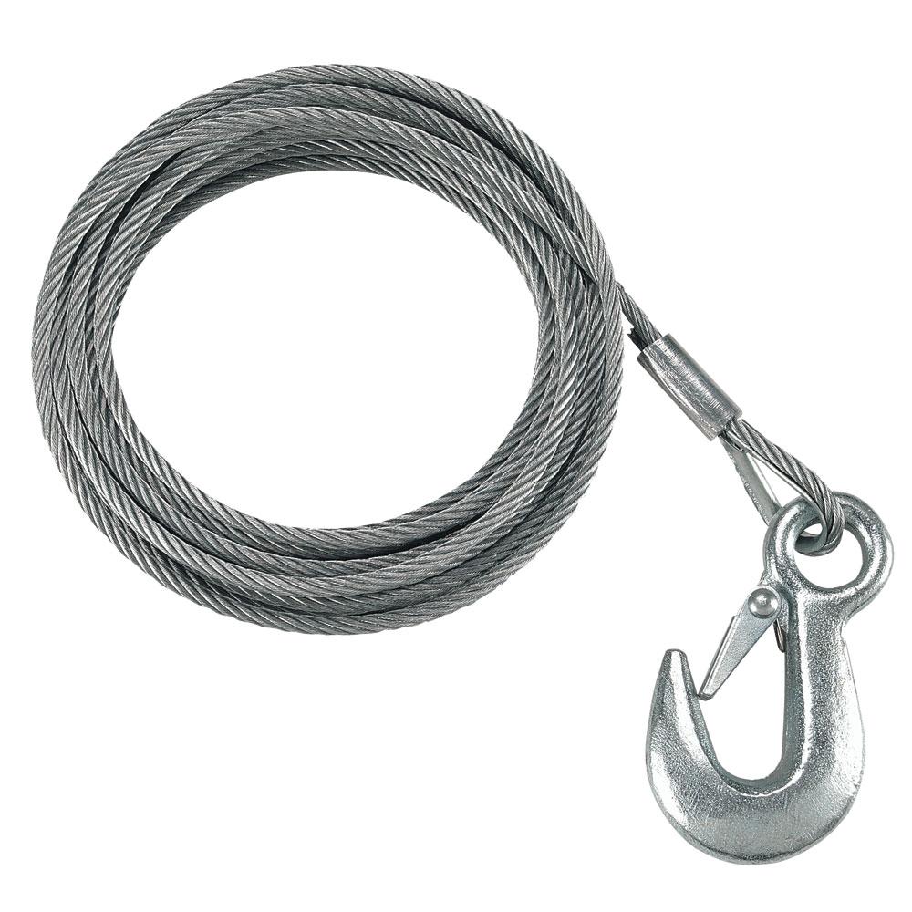 Everest Fulton 3/16 x 25' Galvanized Winch Cable - 4,200 lbs. Breaking Strength - $24.77 at Everest