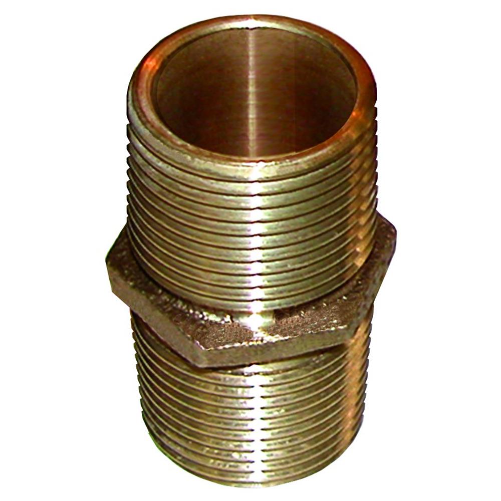 GROCO Bronze Pipe Nipple - 1/2 NPT