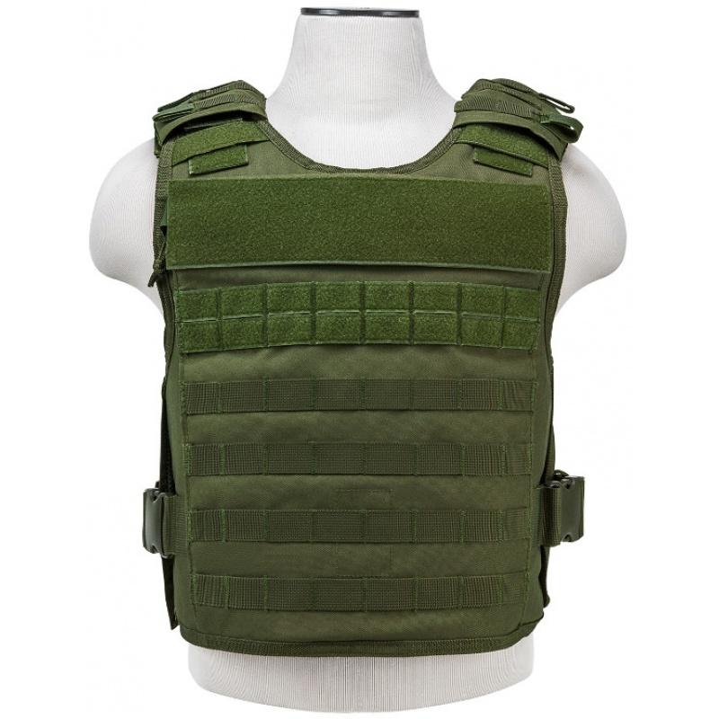 NcStar Tactical Airsoft MOLLE Plate Carrier Vest - OD